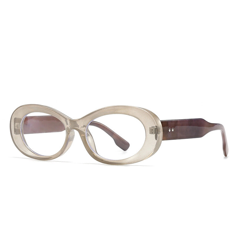 Vintage Style Classic Style Geometric Pc Oval Frame Full Frame Glasses