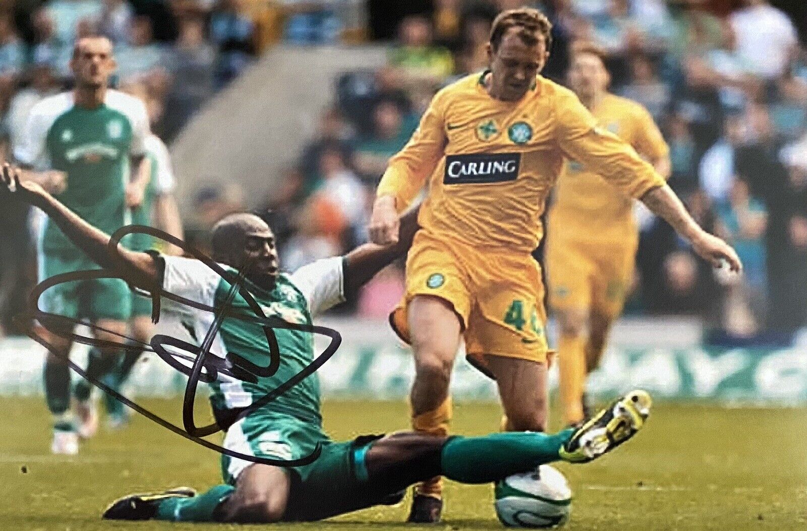 Sol Bamba Genuine Hand Signed Hibernian 6X4 Photo Poster painting