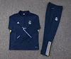 2023/2024 Real Madrid Half-Pull Training Suit Blue Set love fball