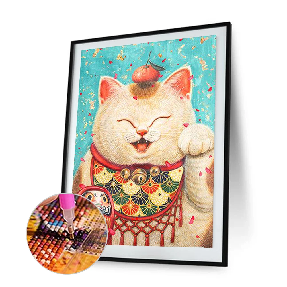 Diamond Painting - Full Round Drill - Lucky Cat