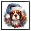 Christmas Dog-11CT Stamped Cross Stitch 40*40cm/15.75*15.75in