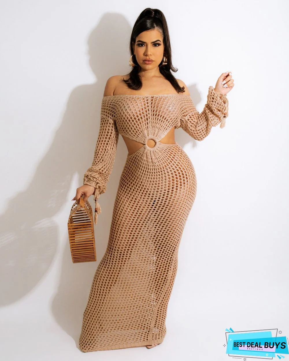 Women's Sexy Cutout Summer Deep V Beach Dresses