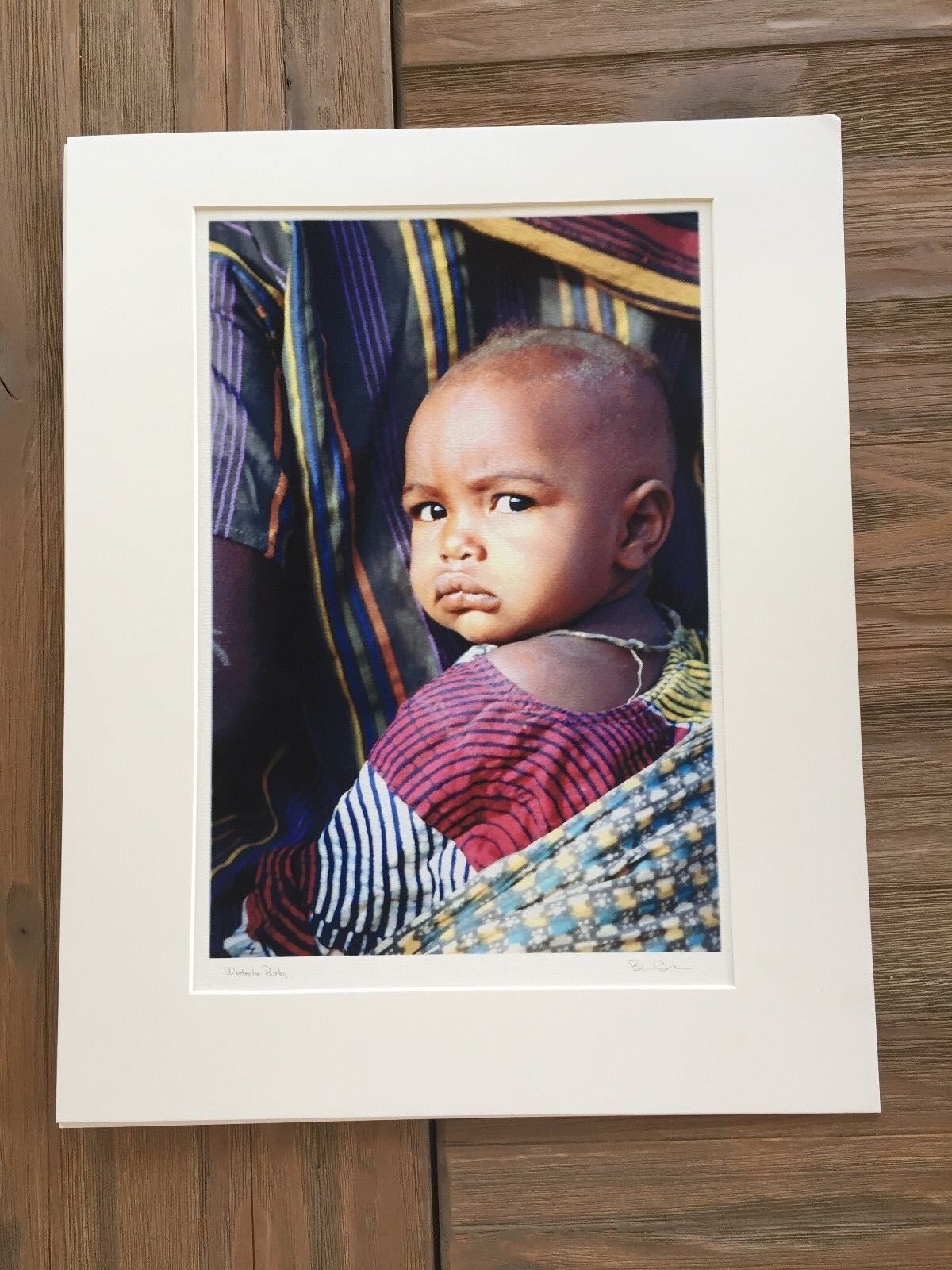 Bruce Blum Unterzeichnet Farbe Fotodruck (27.9cm X 43.2cm) - Zoll Wodaabe Baby