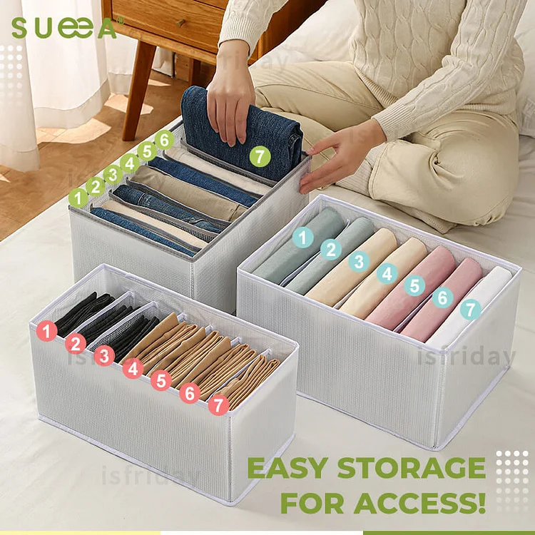 Sueea® Upgraded Clothes Organizer With Dividers – GiftedPouch