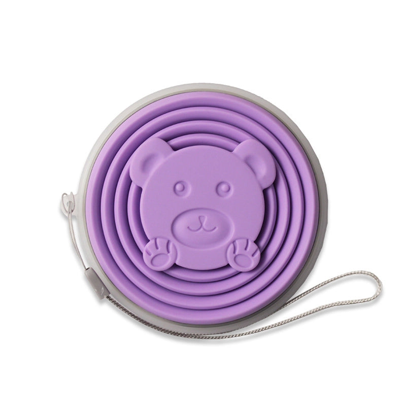 Cute Bear Silica Gel Water Bottles 1 Piece