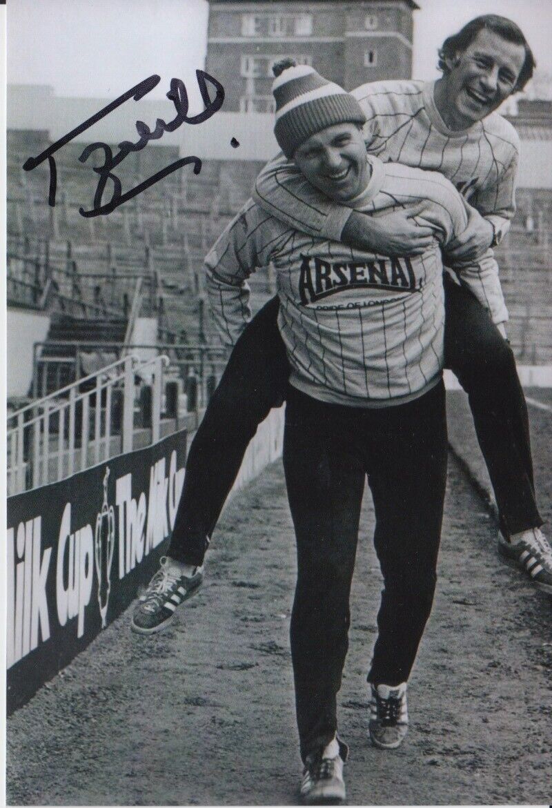 TERRY NEILL HAND SIGNED 6X4 Photo Poster painting ARSENAL FOOTBALL AUTOGRAPH 8