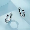 925 Silver Hoop Earrings with Zircon 