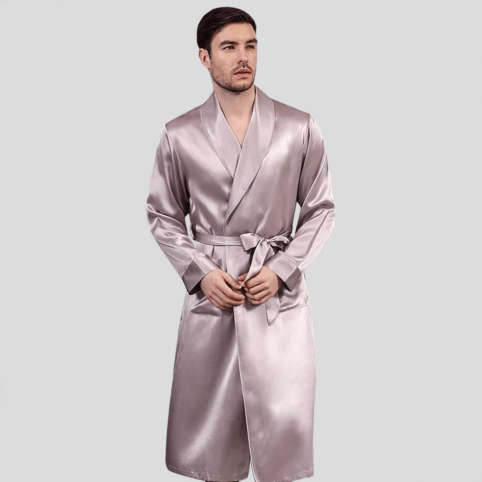 22 Momme High Quality Silk Robe for Men REAL SILK LIFE