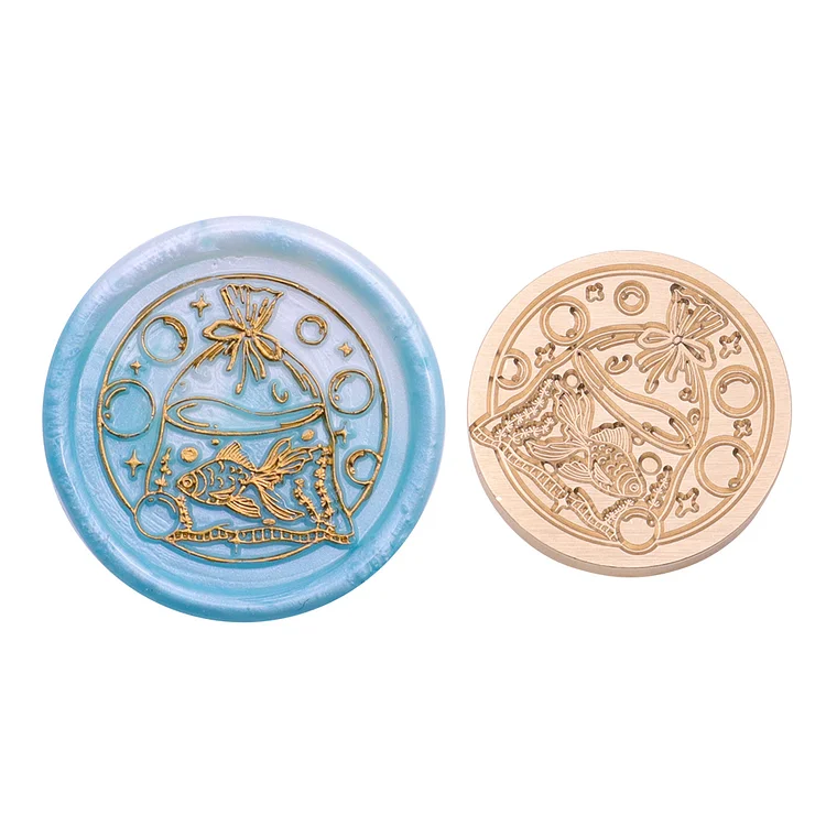 Diy Fire Lacquer Round Sealing Wax Stamp Head 25Mm gbfke