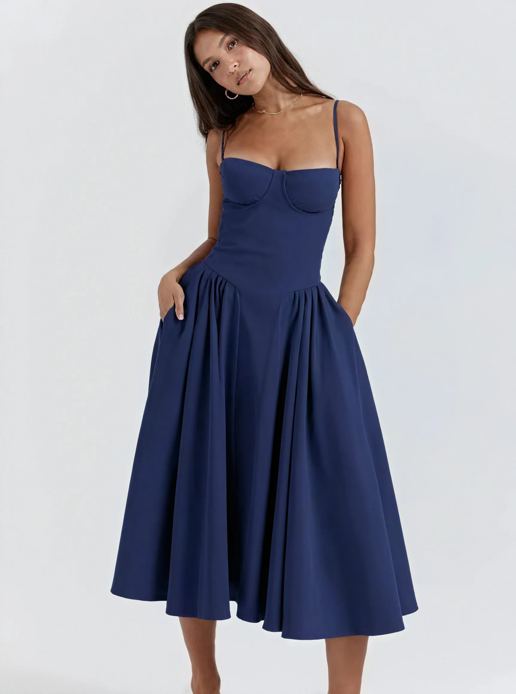 Couture-moda | Regina-Neck Dress - Stylish Casual Summer Dress - Image 2