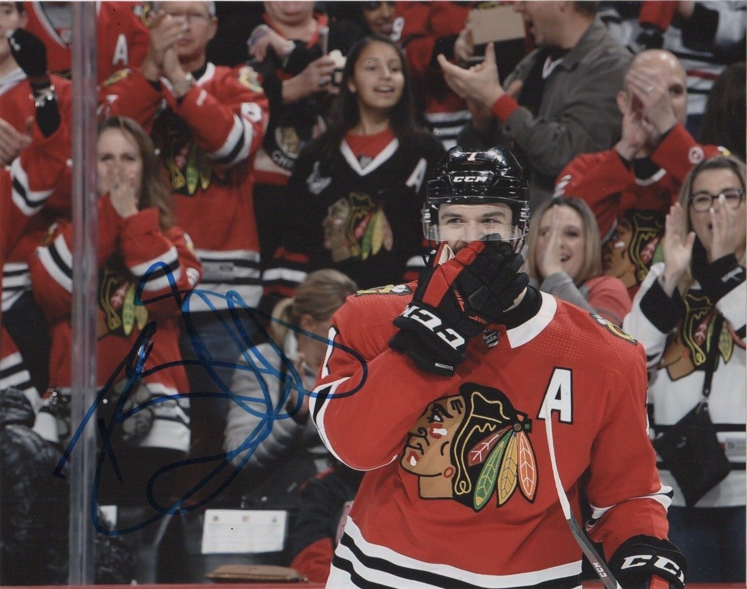 Chicago Blackhawks Brent Seabrook Signed Autographed 8x10 NHL Photo Poster painting COA #3