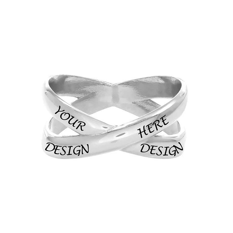 Personalized Design Cross Ring