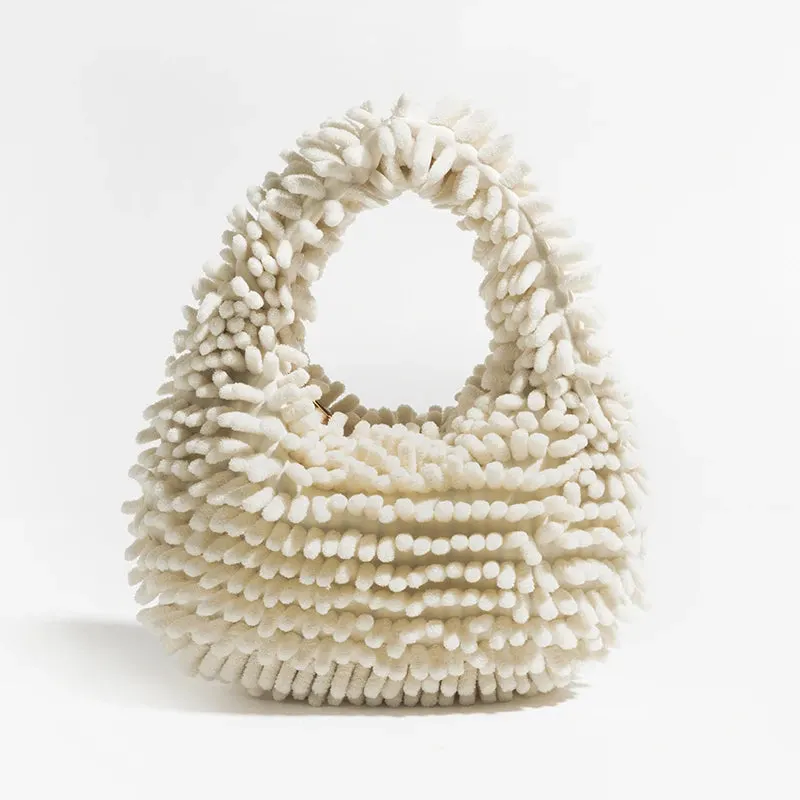 Brownm Plush Handbag