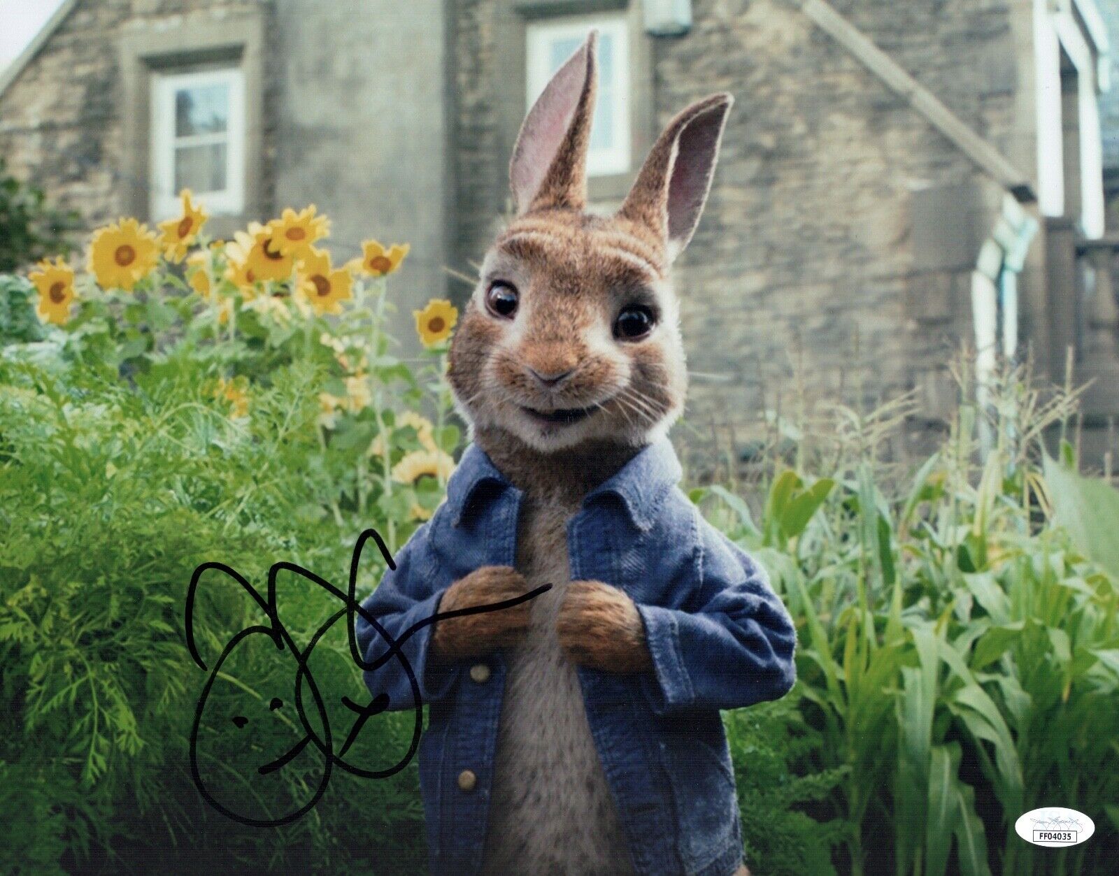 JAMES CORDEN Signed PETER RABBIT 11x14 Photo Poster painting In Person Autograph JSA COA