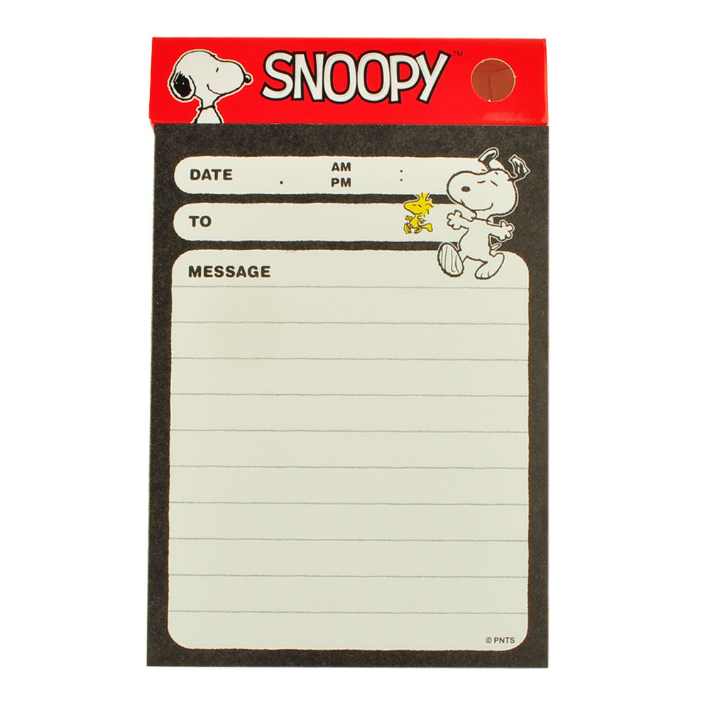 Peanuts Snoopy Office 200Page Desk Cute Memo Pads Notes Letters Message Black A A Cute Shop - Inspired by You For The Cute Soul 