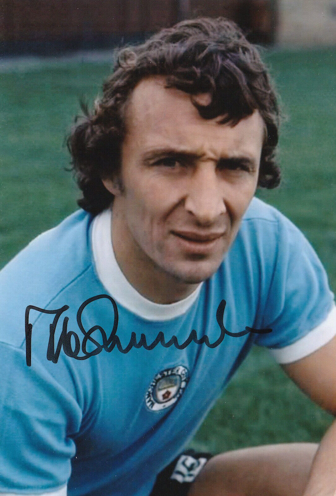 Mike Summerbee Hand Signed 6x4 Inch Manchester City Photo Poster painting Football