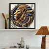 Diamond Painting-DIY Full Round Drill Lion(40*40CM)