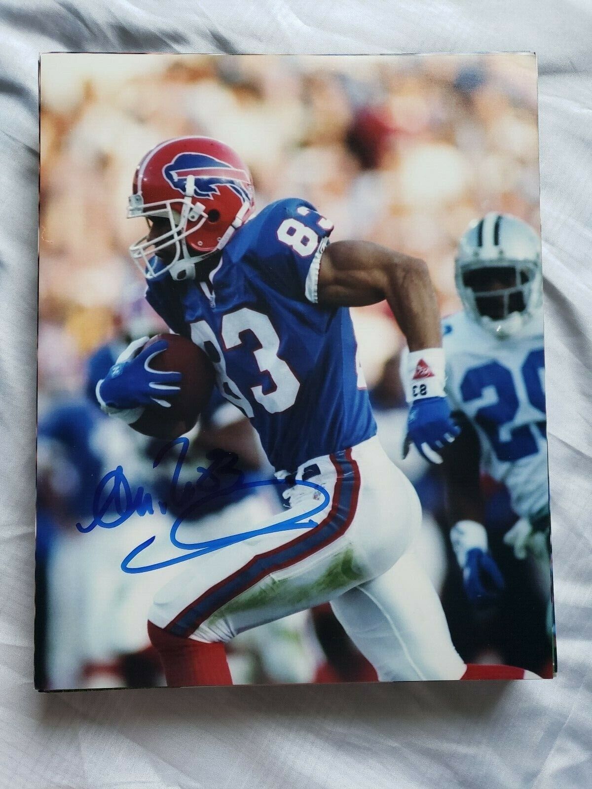 ANDRE REED BUFFALO BILLS SIGNED AUTOGRAPHED 8X10 Photo Poster painting COA FOOTBALL HOF 2014