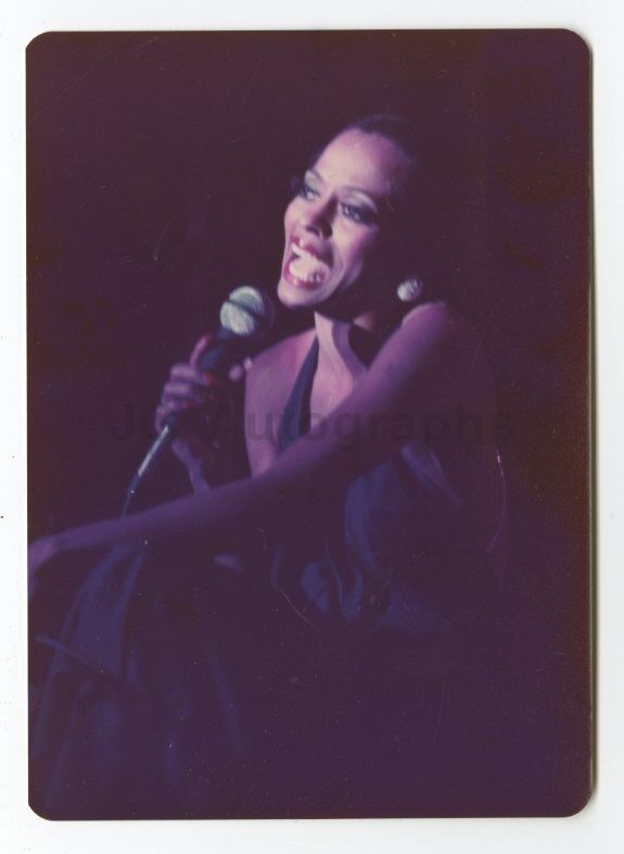 Diana Ross - Vintage Candid Photo Poster painting by Peter Warrack - Previously Unpublished