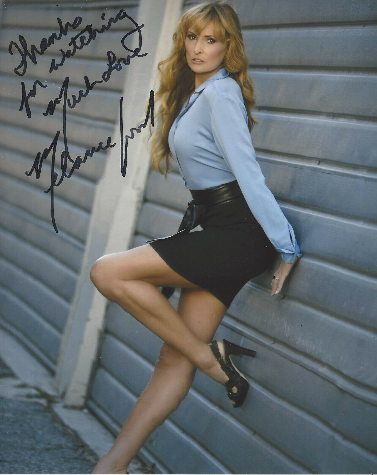 MELANIE GOOD SIGNED AUTHENTIC 'PRIVATE PARTS' 8x10 Photo Poster painting B w/COA MODEL ACTRESS