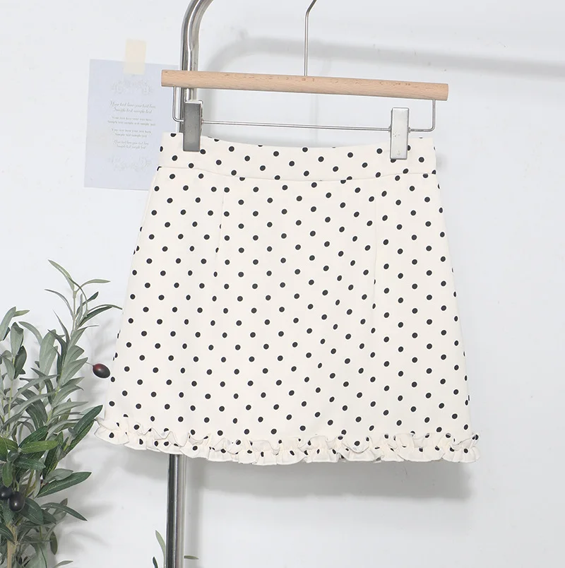 Nigikala Nigikala Plus Single Real Shot Korean Lace Skirt Wave Half-Body Skirt High Waist Anti-Walking Light A Word Ass Hip Skirt 6880