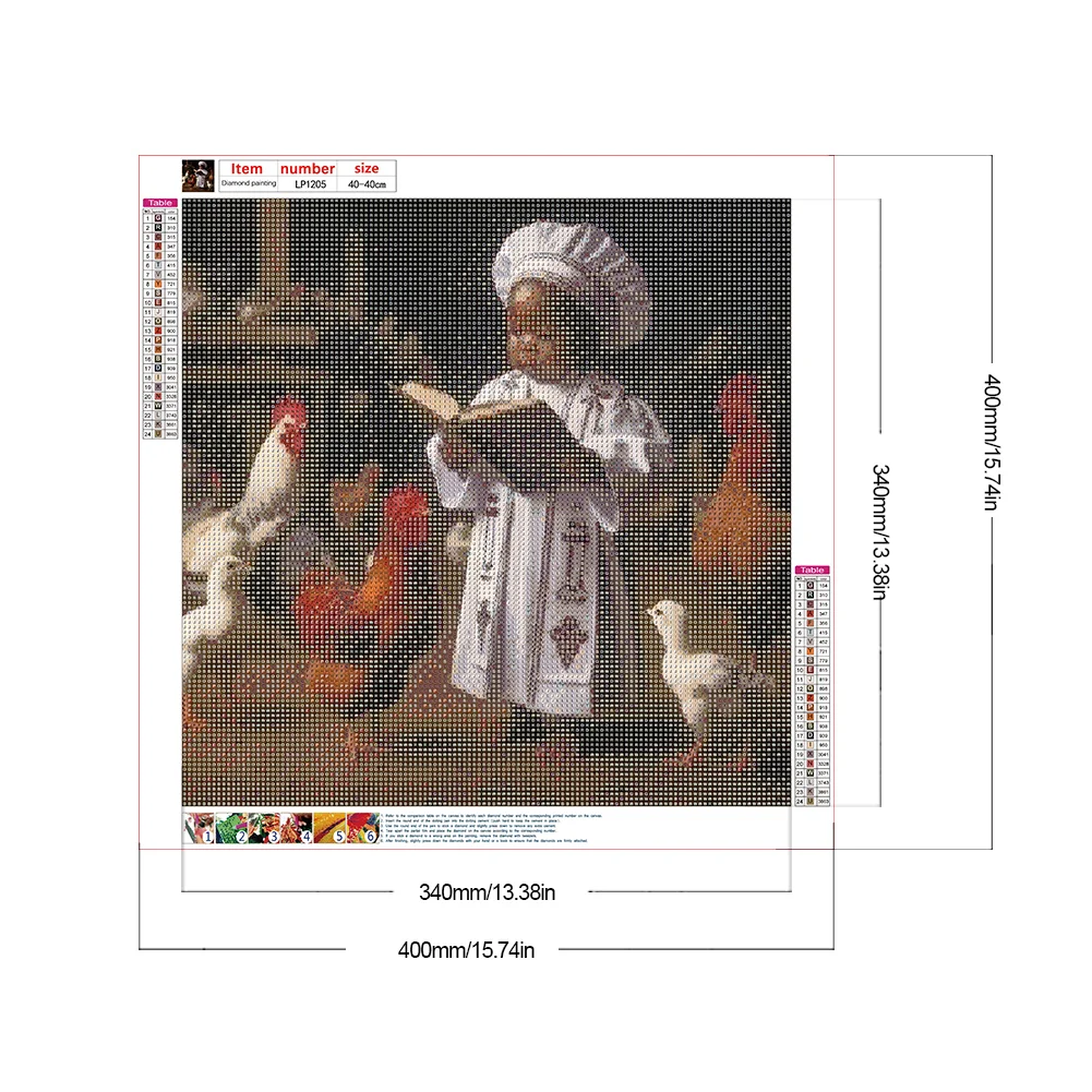 Diamond Painting - Full Round Drill - Black Child(Canvas|40*40cm)