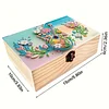 5D DIY Diamond Painting Handmade Wood Storage Box Crystal Storage Case (Guitar)