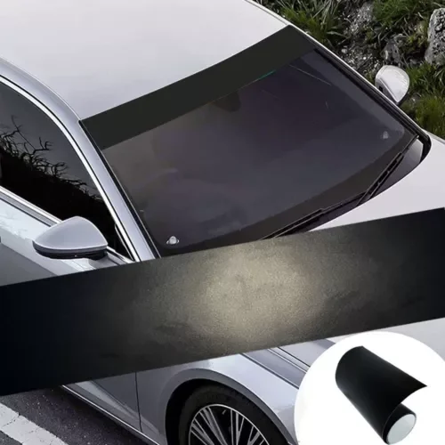Dronehint Matte Black Tint Film Car Parts Front Windshield Sun Shade Visor Strip Sticker (For: Acura) Parts