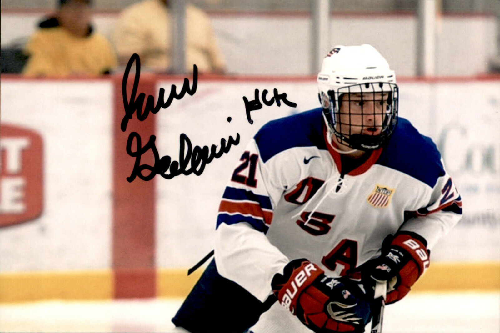 Jake Goldowski SIGNED autographed 4x6 Photo Poster painting TEAM USA / SAGINAW SPIRIT #3