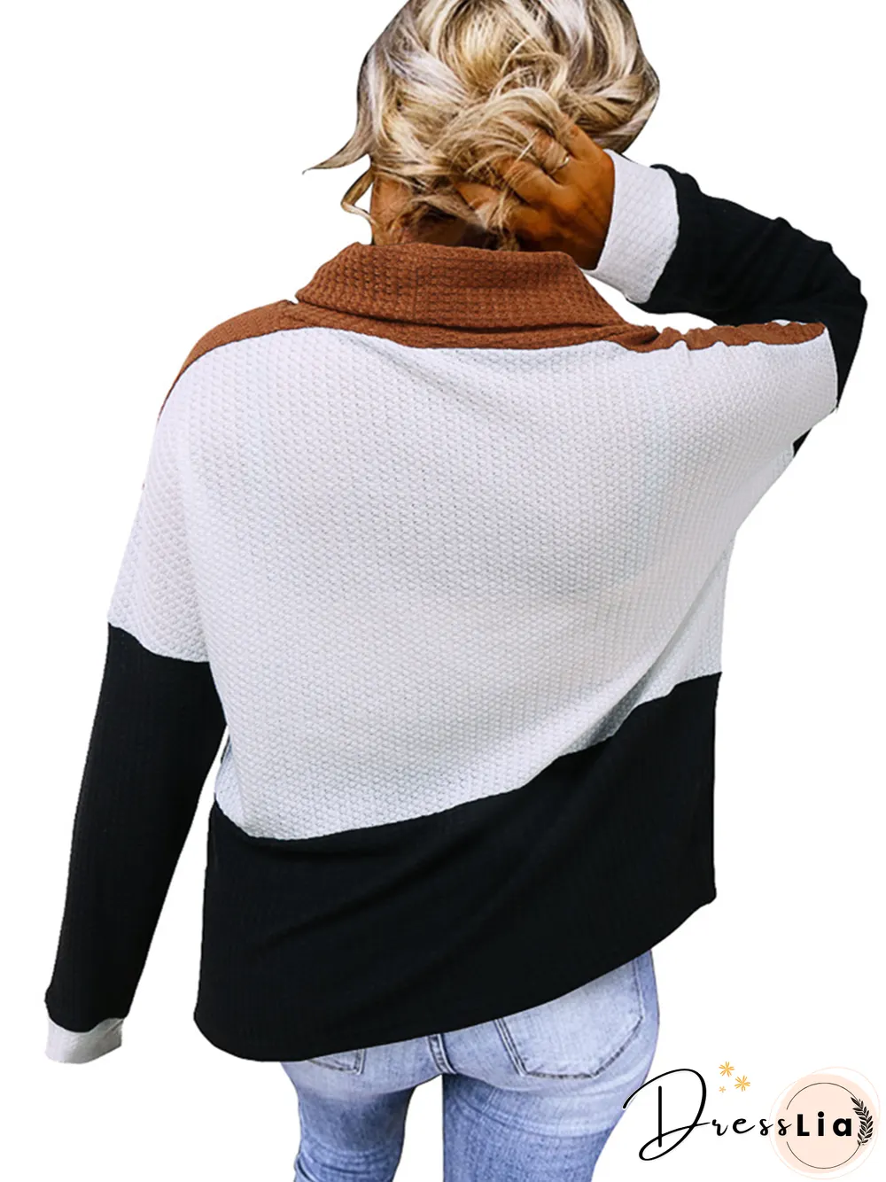 Long Sleeve Casual Stripes Sweater