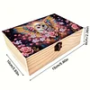 5D DIY Diamond Painting Handmade Wood Storage Box Crystal Storage Case (Owl)