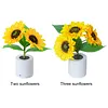 Shimmering Sunflower Lamp Rechargeable Sunflowers Flower Lamp Sunflower Night Light for Mom Wife Friends Girlfriend Teacher Grandma
