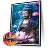 Lotus Buddha Statue - runder Bohrer Diamantmalerei - 30*40cm