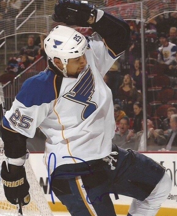 Chris Stewart signed St. Louis Blues 8x10 Photo Poster painting autographed