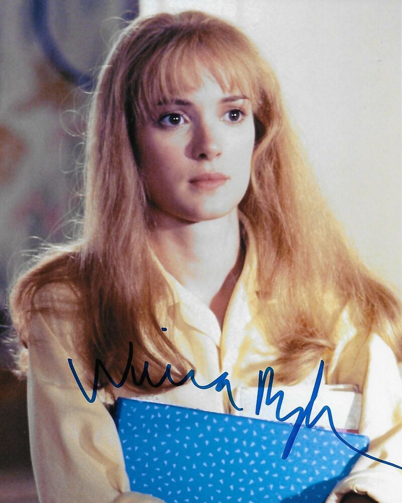 Winona Ryder Edward Scissorhands Original Autographed 8X10 Photo Poster painting