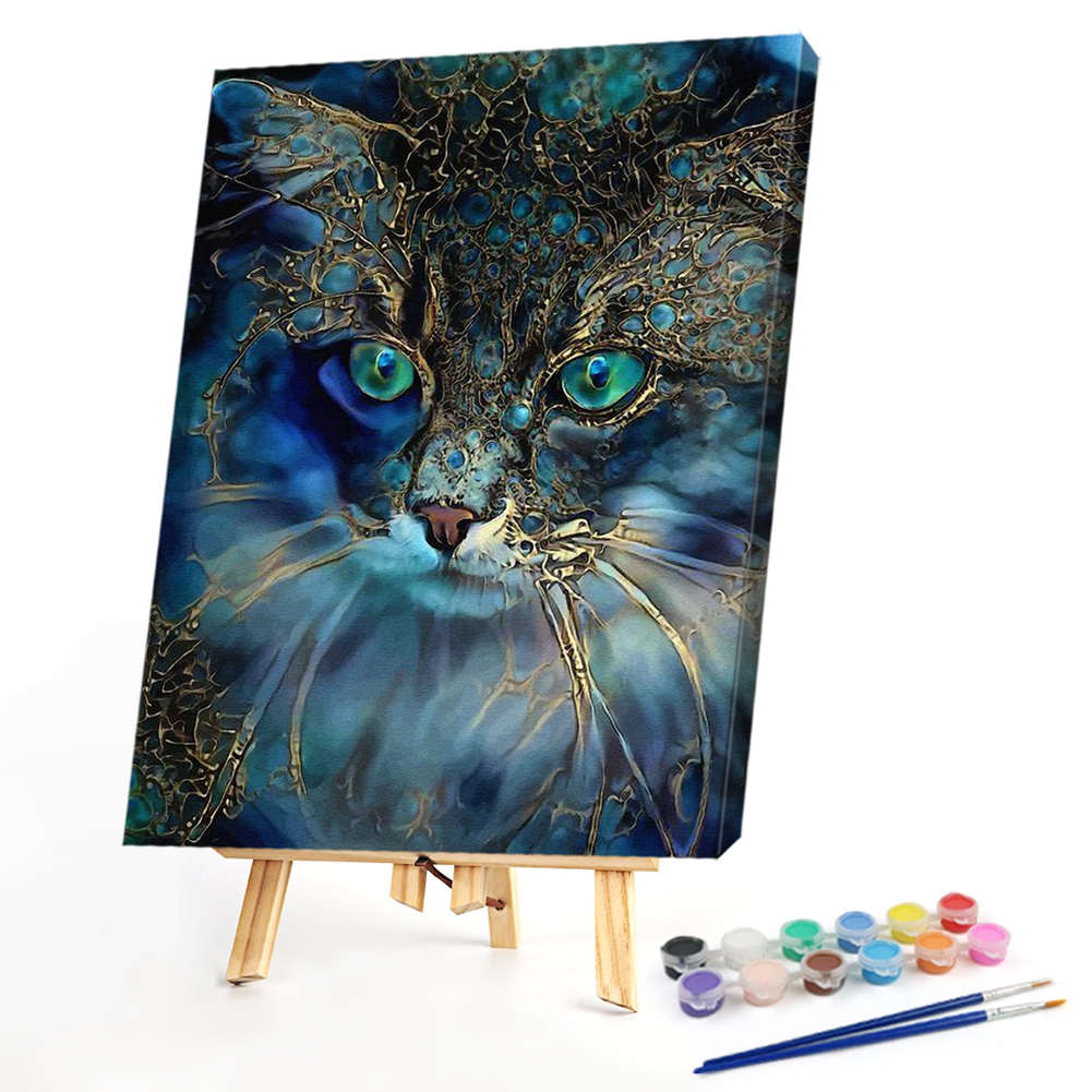 

40*50CM - Paint By Numbers - PsychedelicCat, 501 Original