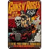[Grande Taille]Guns N' Roses - Panneaux en &eacute;tain m&eacute;tallique(30*40cm)