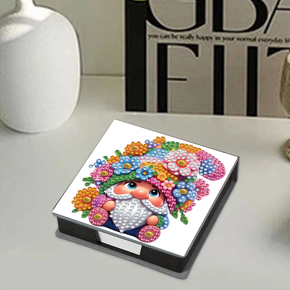 5D DIY PU Diamond Painting Memo Pad Holder with 160 Sheets Paper (Goblin)