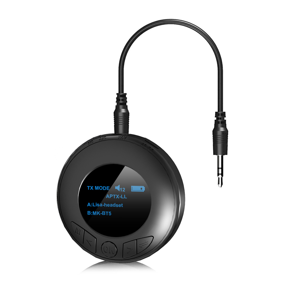 

B3 Bluetooth Receiver Transmitter OLED Handsfree AUX Wireless Audio Adapter, 501 Original