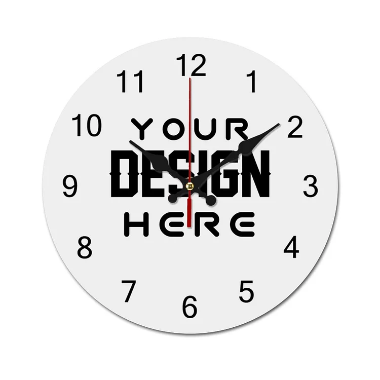 Personalized Design  Wall Decor Simplicity Wooden Clock Full Print