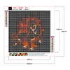 5D Diamant Malerei Kit diy L&ouml;we Silhouette voll quadratisch Bohrer Kunst (ff258)