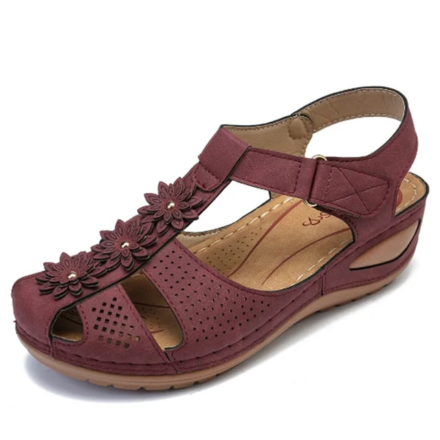 Women Sandals Plus Size 44 Wedges Shoes Woman Heels Sandals Chaussures Femme Soft Bottom Platform Sandals Gladiator Casual Shoes