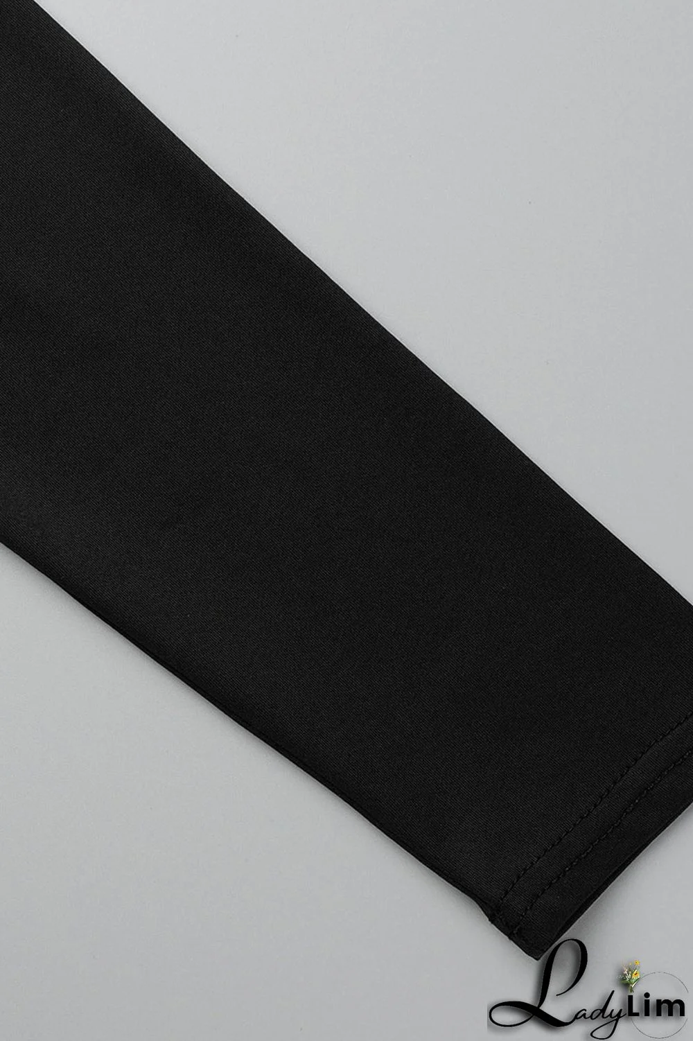 Black Elegant Solid Patchwork Oblique Collar Pencil Skirt Dresses