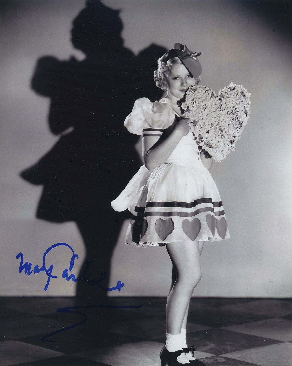 MARY CARLISLE SIGNED AUTOGRAPHED BW 8x10 Photo Poster painting