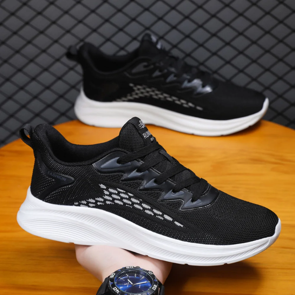 Smiledeer Spring and summer men's breathable flying woven casual sneakers