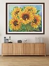 Sunflower -11CT Stamped Cross Stitch Kit(65*50cm)
