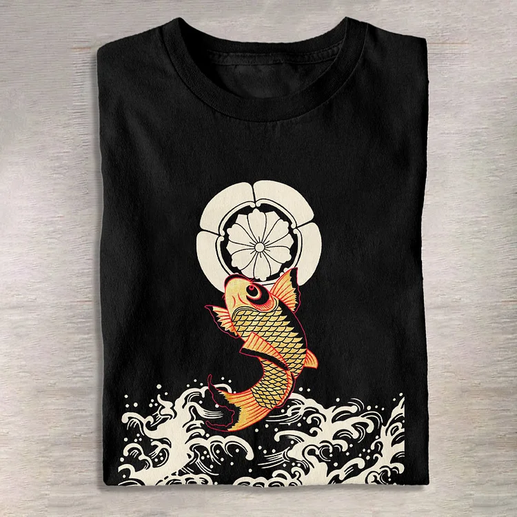 The Golden Koi Print T-shirt
