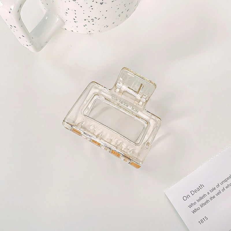 Minimalist Solid Color Arylic Hair Claws