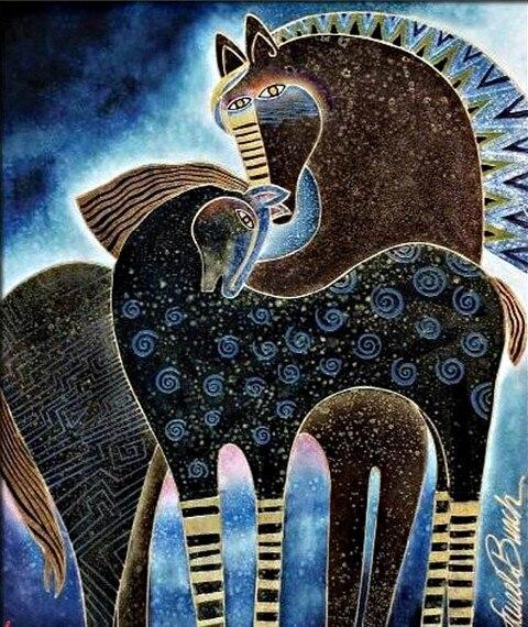 

Indigo Sky Horses – Paint By Numbers - 40*50CM, 501 Original