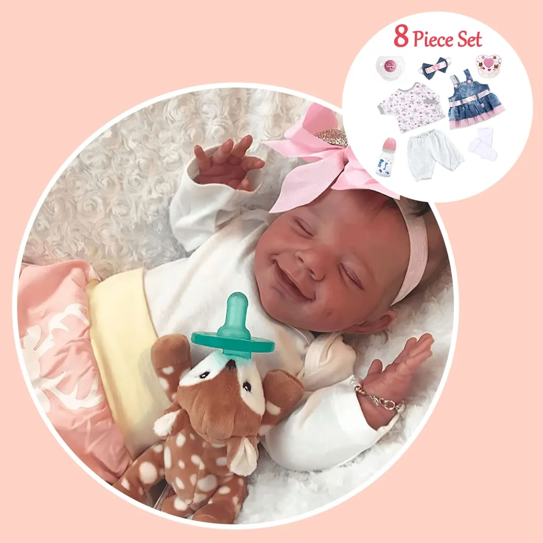 Realistic Reborns 12 Inch BiBi Realistic Baby Girl Doll, Touch Real Silicone Babies with Hand-painted hair -Creativegiftss® - [product_tag] RSAJ-Creativegiftss®